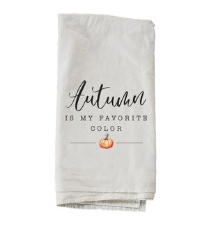 Autumn Is My Favorite Color Pumpkin Towel